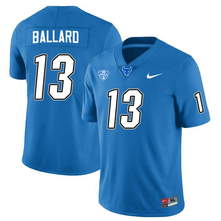 Demetrius Ballard UB Bulls Jersey,University Of Buffalo Bulls #13 Demetrius Ballard Jersey Youth-Blu